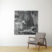 GRAYSCALE FOTO ZEBRAS WANDTEPPICH (Beispiel (Horizontal))