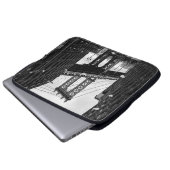 GRAYSCALE FOTOGRAFIE DER BROOKLYN-BRÜCKE LAPTOPSCHUTZHÜLLE (Vorne Knopf)