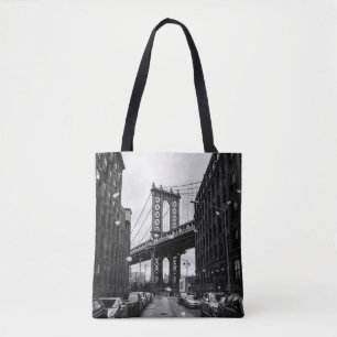 GRAYSCALE FOTOGRAFIE DER BROOKLYN-BRÜCKE TASCHE
