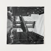 GRAYSCALE FOTOGRAFIE DER BROOKLYN-BRÜCKE WANDTEPPICH (Vorderseite (Horizontal))