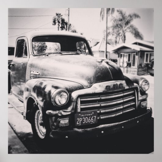 GRAYSCALE FOTOGRAFIE DES AUTOS POSTER (Vorne)