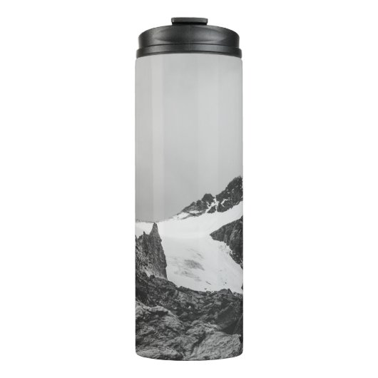 GRAYSCALE FOTOGRAFIE DES SCHNEEBERGES THERMOSBECHER (Vorderseite)