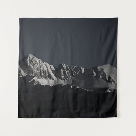GRAYSCALE FOTOGRAFIE DES SCHNEEBERGS WANDTEPPICH (Vorderseite)