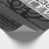GRAYSCALE FOTOGRAFIE DES STORENSIGN GESCHENKPAPIER (Ecke)