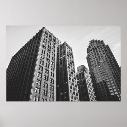 GRAYSCALE-FOTOGRAFIE MIT NIEDRIGEM WINKEL POSTER (Vorne)