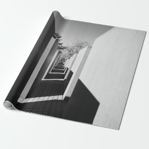 GRAYSCALE FOTOGRAFIE VON ALLEY GESCHENKPAPIER
