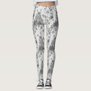Grayscale Gran Canaria Verziertes Schloss im Val P Leggings