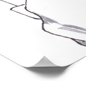 Grayscale Illustration Point of View of Driving Poster (Ecke)