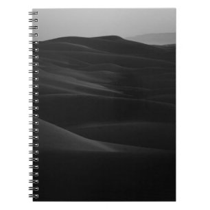 GRAYSCALE PHOTO OF DESERT NOTIZBLOCK