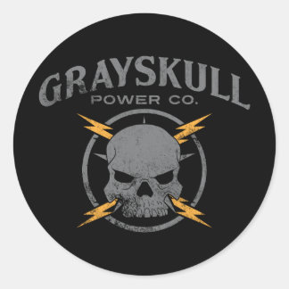 Grayskull Power Co. Runder Aufkleber