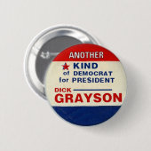 Grayson für Präsidenten Button (Vorne & Hinten)
