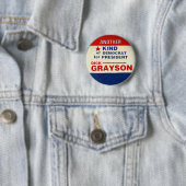 Grayson für Präsidenten Button (Beispiel)