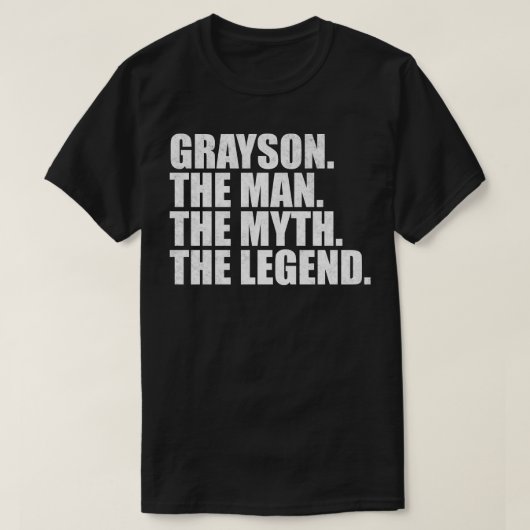 Grayson Grayson Name Grayson Vorname T-Shirt (Design vorne)