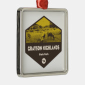 Grayson Highlands Staat Park Virginia Ornament Aus Metall (Rechts)