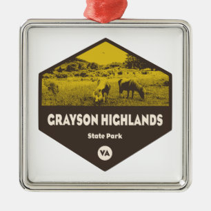 Grayson Highlands Staat Park Virginia Ornament Aus Metall