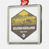 Grayson Highlands Staat Park Virginia Ornament Aus Metall (Links)