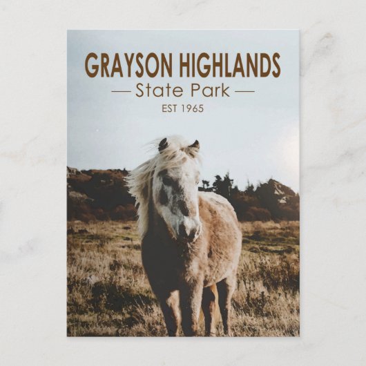 Grayson Highlands Staat Park Virginia Postkarte (Vorderseite)