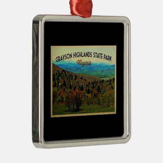 Grayson Highlands Virginia Ornament Aus Metall (Rechts)