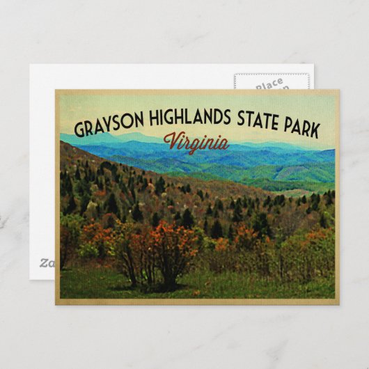 Grayson Highlands Virginia Postkarte (Vorne/Hinten)