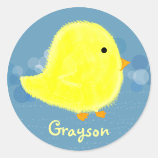 Grayson Niedlich Baby-Kick-Aufkleber Runder Aufkleber