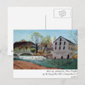 Graysville Mill - Grandpas Gemälde Postkarte (Vorne/Hinten)