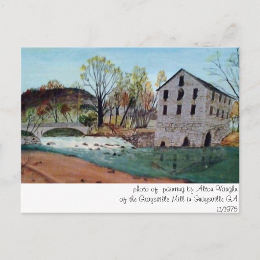 Graysville Mill - Grandpas Gemälde Postkarte (Vorderseite)