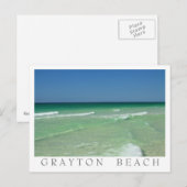 Grayton Beach - 30A Florida - weiße Grenze Postkarte (Vorne/Hinten)