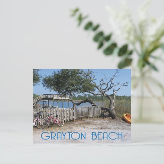 Grayton Beach Florida Postkarte (Stehend Vorderseite)