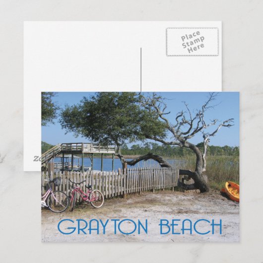 Grayton Beach Florida Postkarte (Vorne/Hinten)