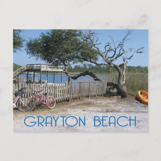 Grayton Beach Florida Postkarte (Vorderseite)
