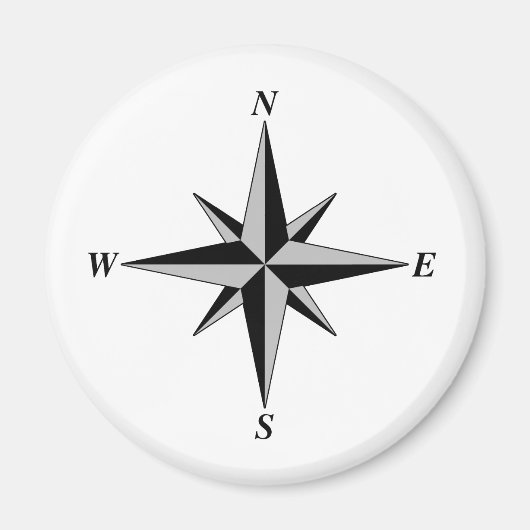 Graytone North Arrow Magnet (Vorne)