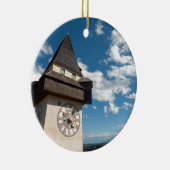 Graz Austria Glockenturn (Uhrenturm) auf Schlossb Keramikornament (Rechts)