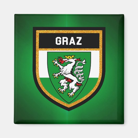 Graz Flag Magnet (Vorne)