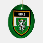 Graz-Flagge Keramikornament (Rechts)