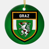 Graz-Flagge Keramikornament (Vorne)