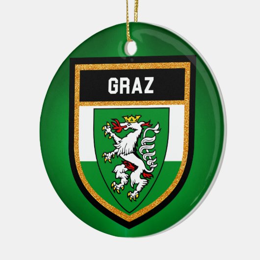 Graz-Flagge Keramikornament (Links)