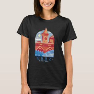 Graz - Hauptstadt Steirische Uhr Kunstmuseum T-Shirt