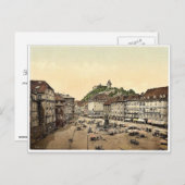 Graz, Marktplatz, Steiermark, Österreichisch-Ungar Postkarte (Vorne/Hinten)