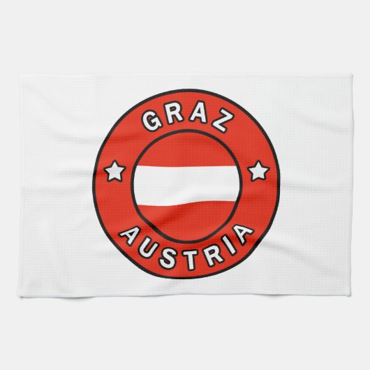 Graz Österreich Geschirrtuch (Horizontal)