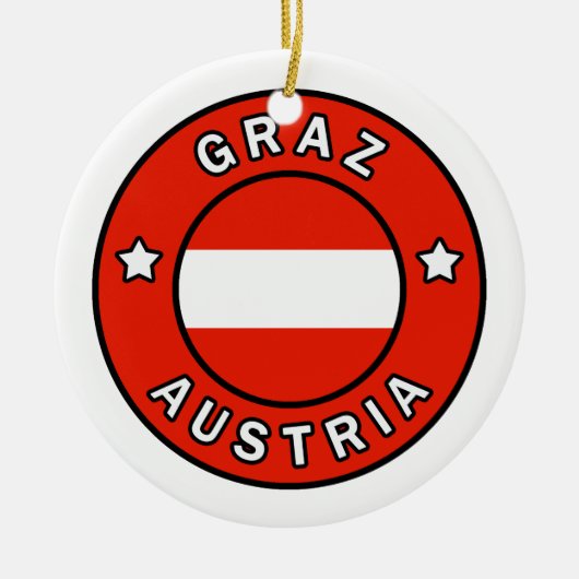 Graz Österreich Keramik Ornament (Vorne)