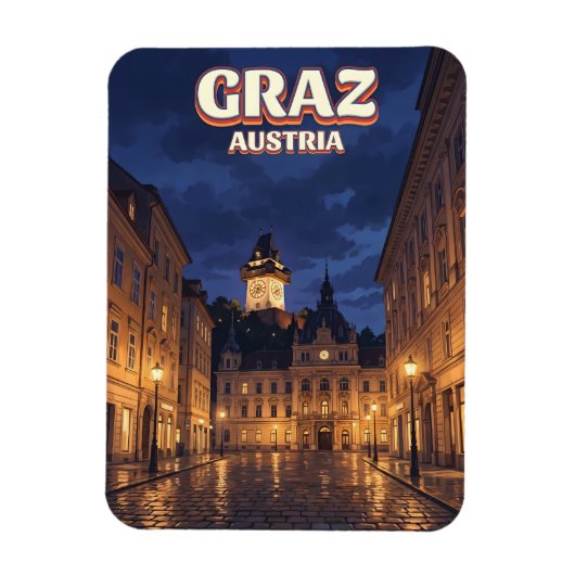 Graz Österreich Magnet (Vertikal)