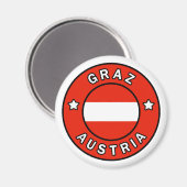 Graz Österreich Magnet (Vorderseite/Rückseite)