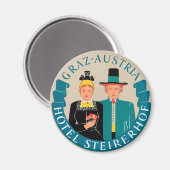 Graz-Österreich Magnet (Vorderseite/Rückseite)