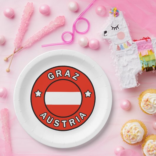 Graz Österreich Pappteller (Party)