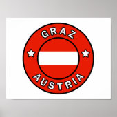 Graz Österreich Poster (Vorne)