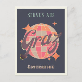 Graz Österreich Retro Vintag Postcard Postkarte