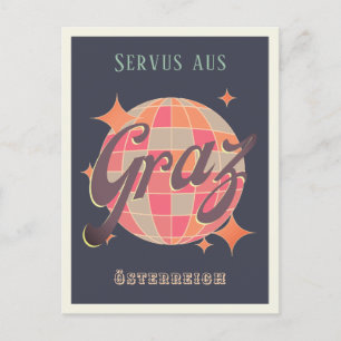 Graz Österreich Retro Vintag Postcard Postkarte