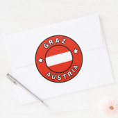 Graz Österreich Runder Aufkleber (Umschlag)