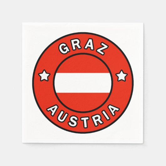 Graz Österreich Serviette (Vorderseite)