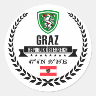 Graz Runder Aufkleber